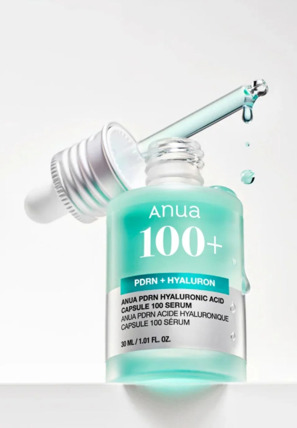 Anua PDRN Hyaluronic Acid 100 Capsule Serum – Nawilżające Serum do Twarzy z PDRN i Kwasem Hialuronowym