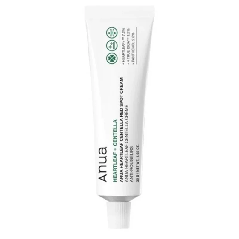 Anua Heartleaf Centella Red Spot Cream – Kojący Krem na Zaczerwienienia i Niedoskonałości 30 g