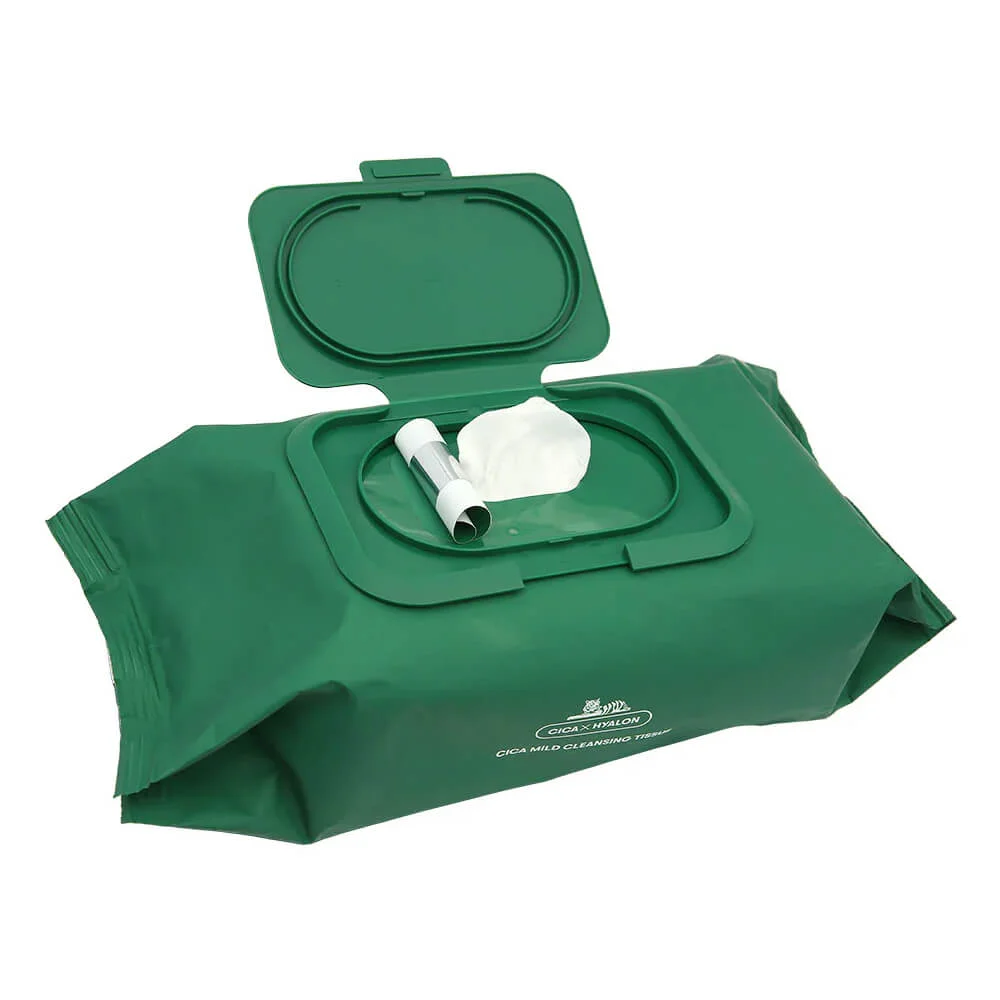VT Cosmetics Cica Mild Cleansing Tissue – Delikatne Chusteczki Oczyszczające z Centellą 50 szt.