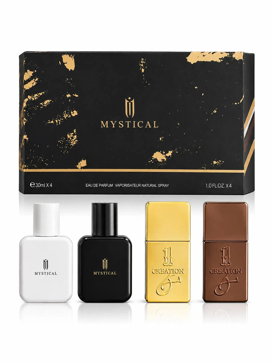 MYSTICAL – Zestaw męskich perfum 4 × 30 ml